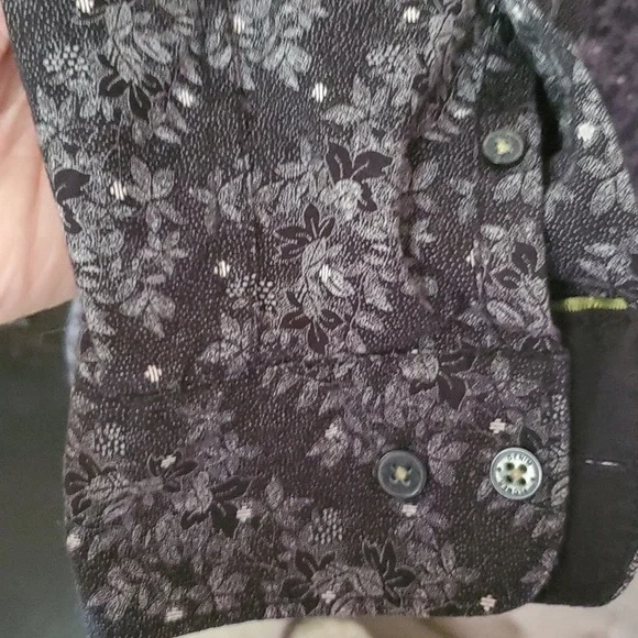 Denim & Flower floral design long sleeve shirt - Picture 3 of 8